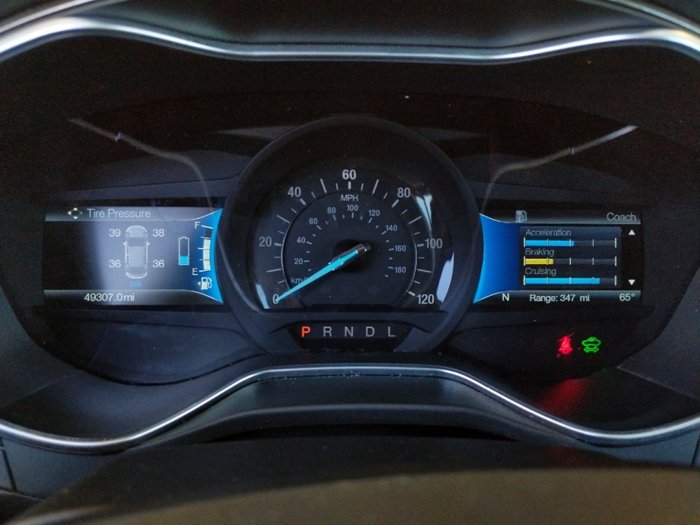 2017 Ford Fusion - Odometer Close Up
