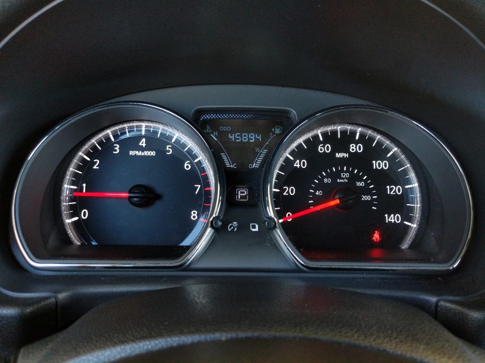 2017 Nissan Versa - Odometer Close Up