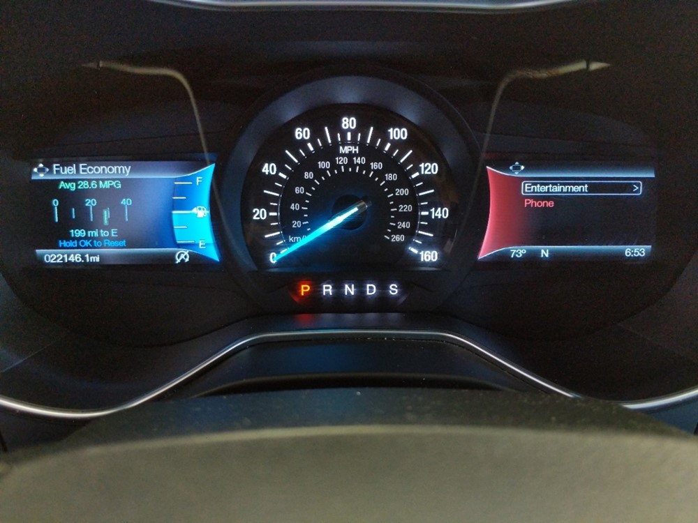 2017 Ford Fusion - Odometer Close Up