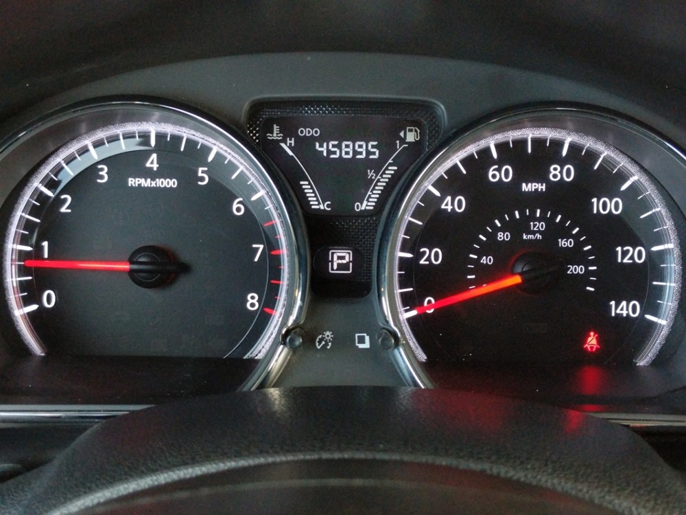 2017 Nissan Versa - Odometer Close Up