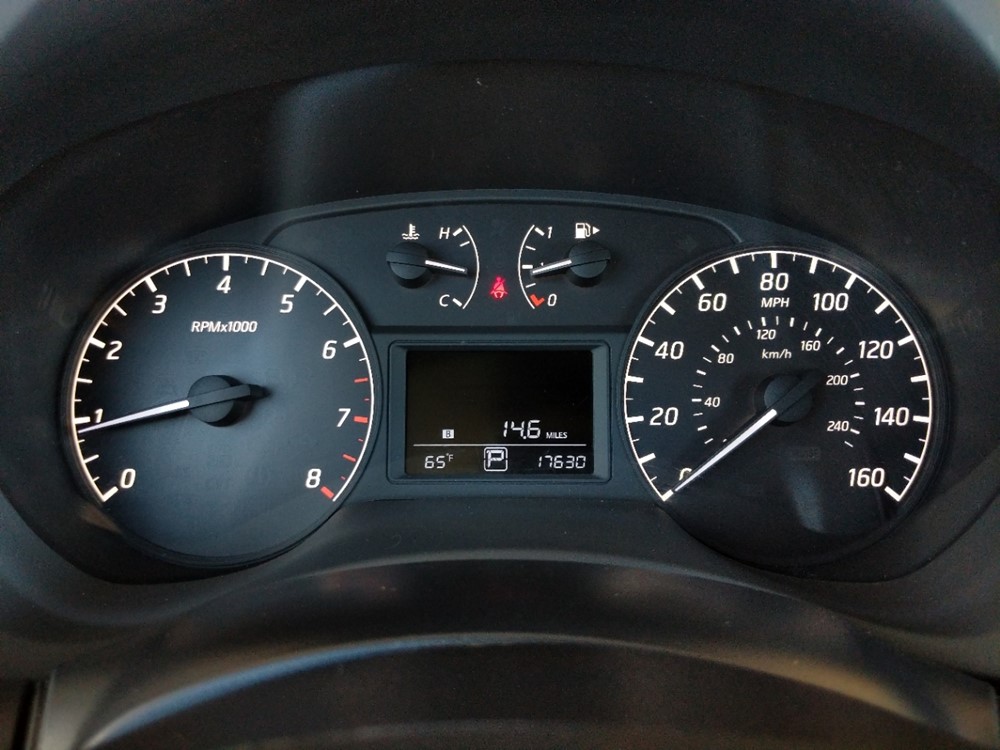 2016 Nissan Sentra - Odometer Close Up