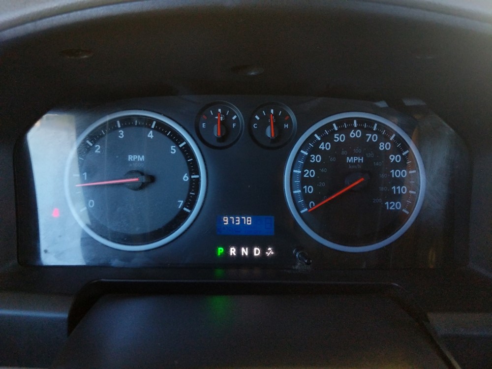 2009 Dodge Ram 1500 - Odometer Close Up