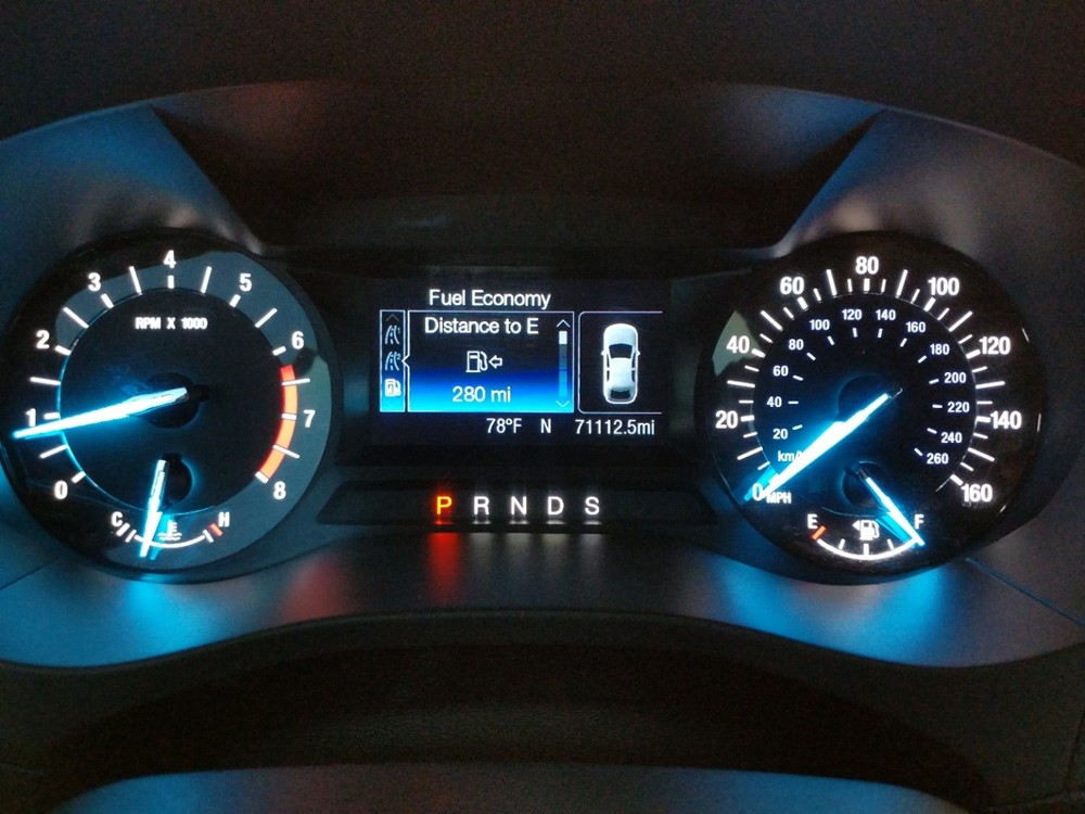 2017 Ford Fusion - Odometer Close Up