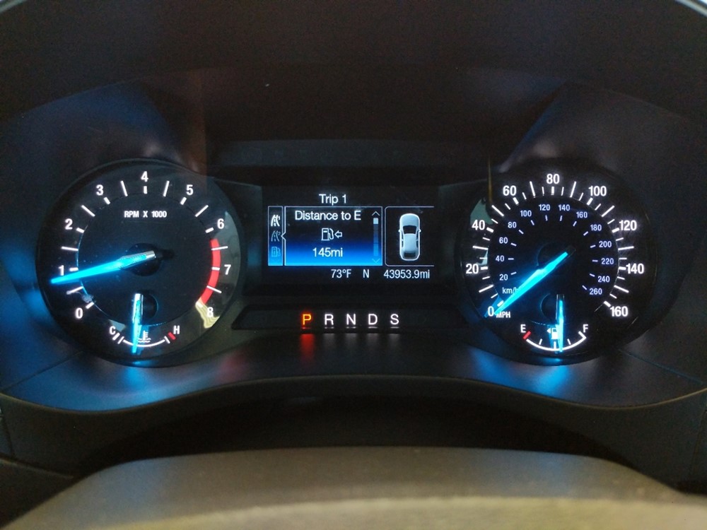 2015 Ford Fusion - Odometer Close Up
