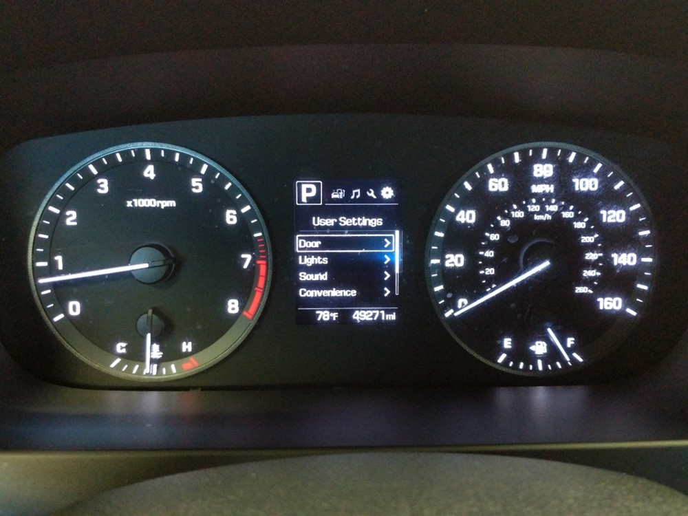 2017 Hyundai Sonata - Odometer Close Up