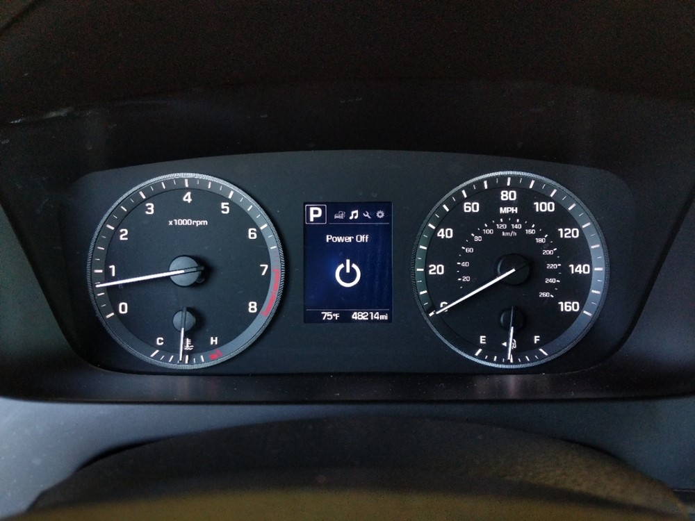 2017 Hyundai Sonata - Odometer Close Up