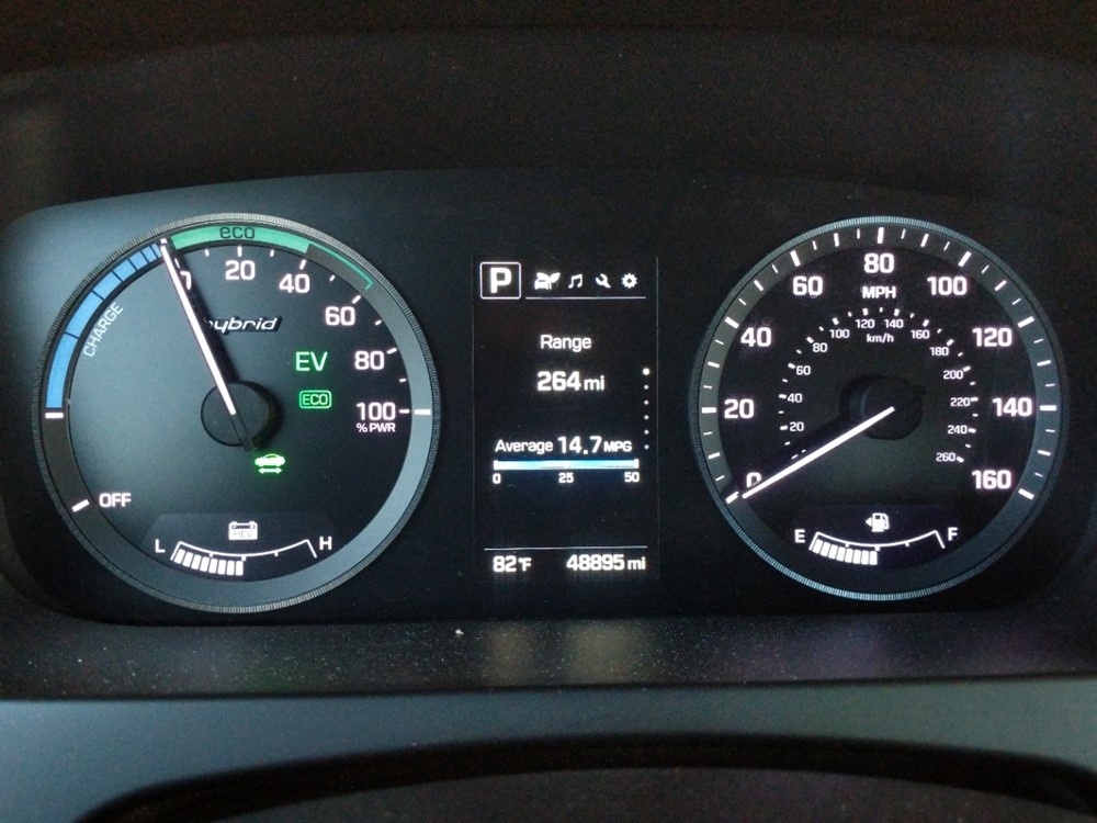 2017 Hyundai Sonata - Odometer Close Up