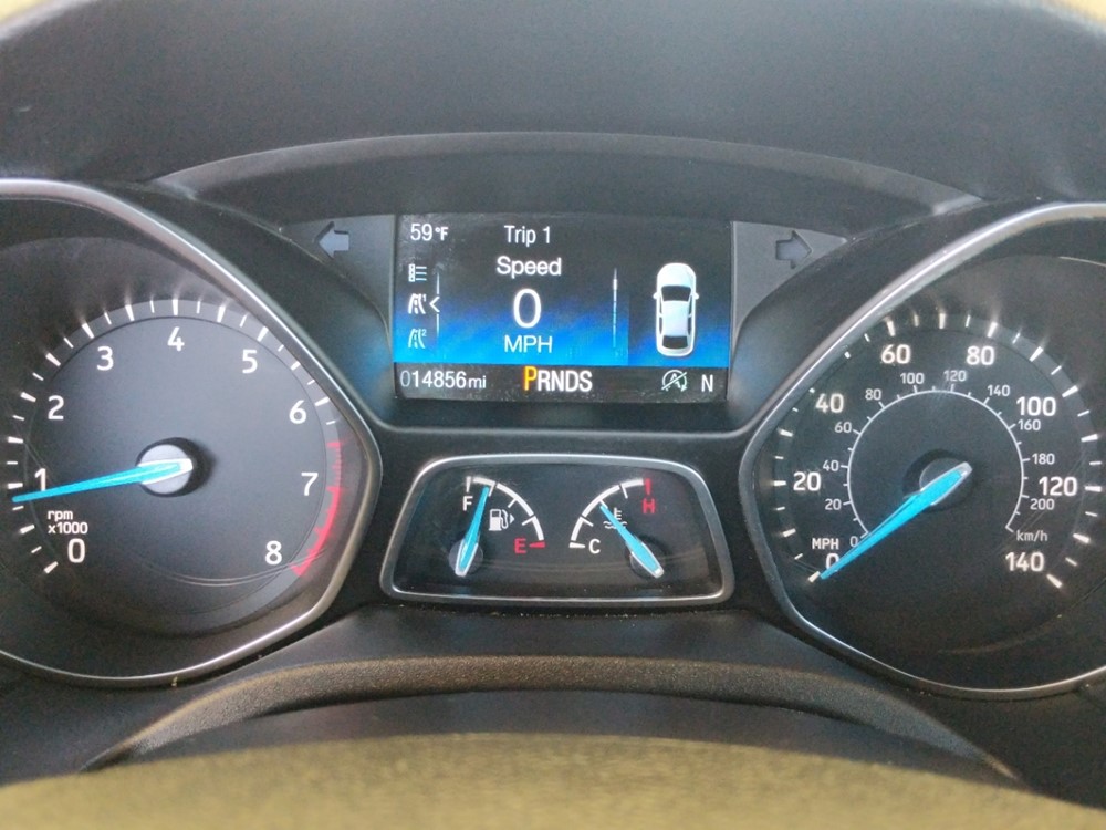 2018 Ford Focus - Odometer Close Up
