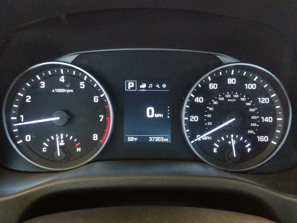2018 Hyundai Elantra - Odometer Close Up