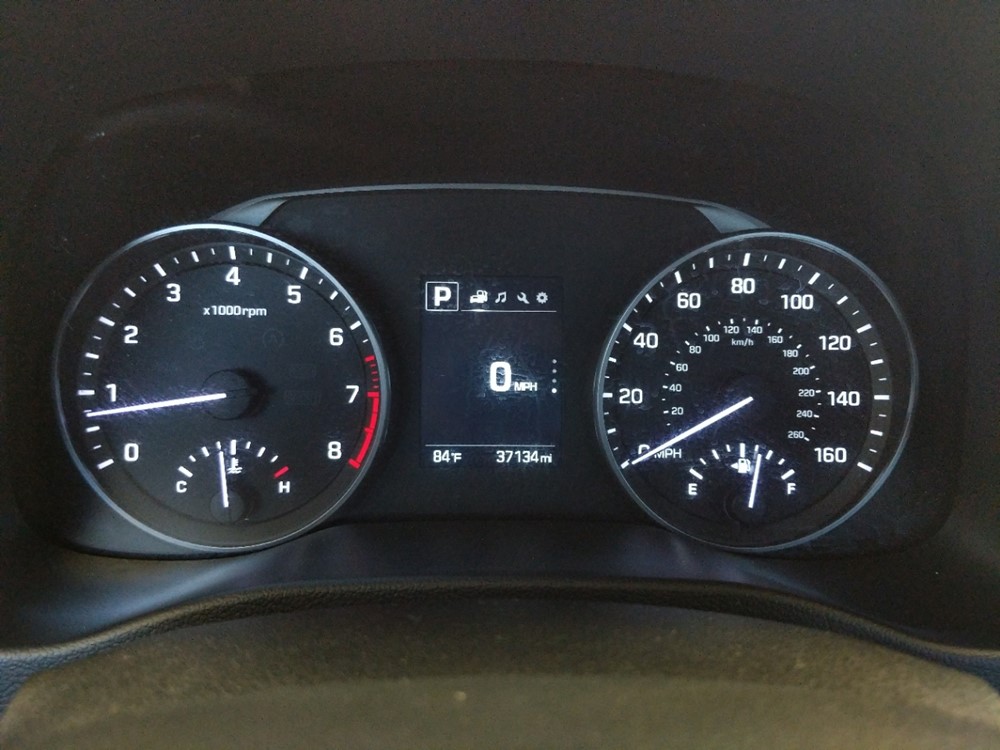 2018 Hyundai Elantra - Odometer Close Up