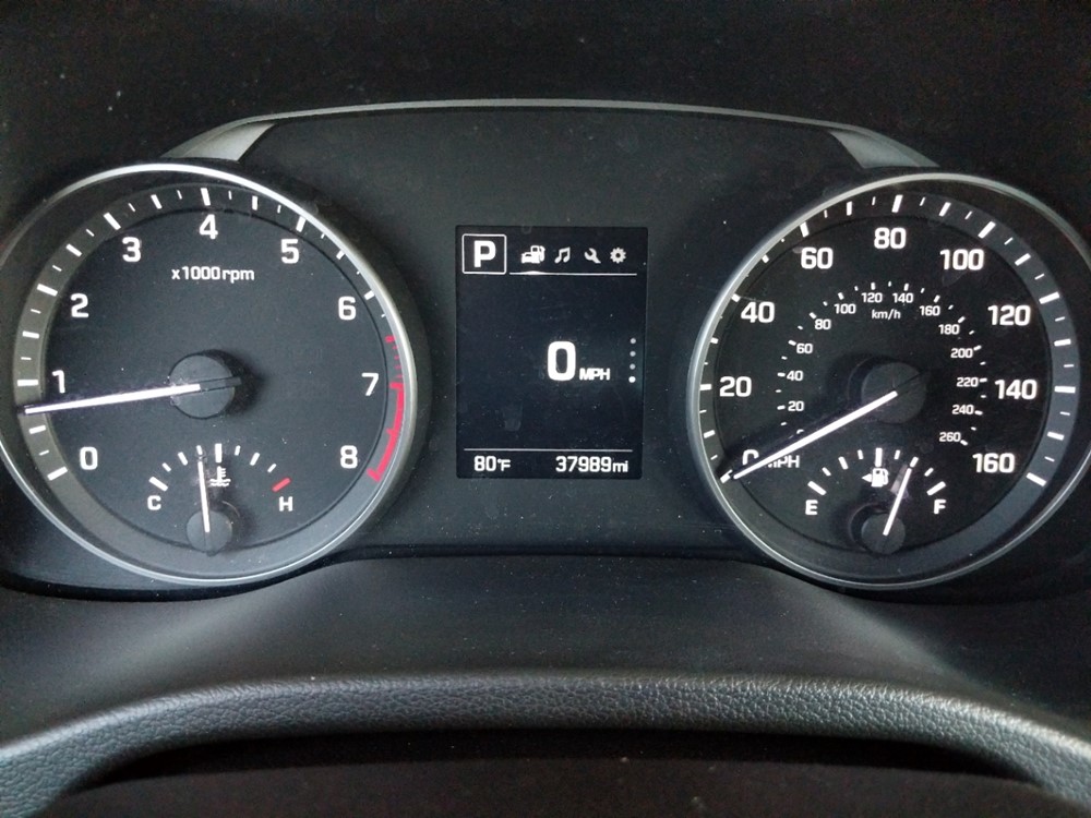 2018 Hyundai Elantra - Odometer Close Up