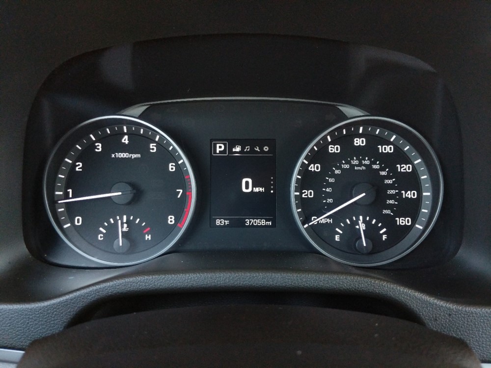 2018 Hyundai Elantra - Odometer Close Up