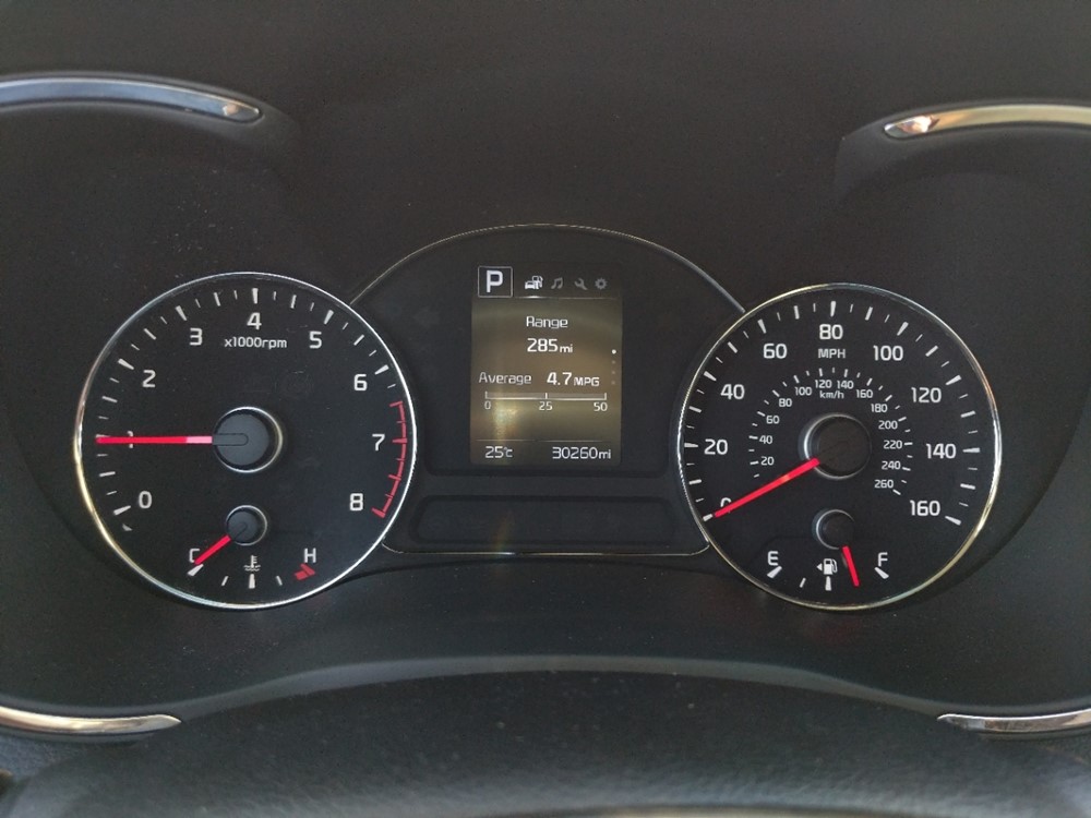 2018 Kia Forte - Odometer Close Up