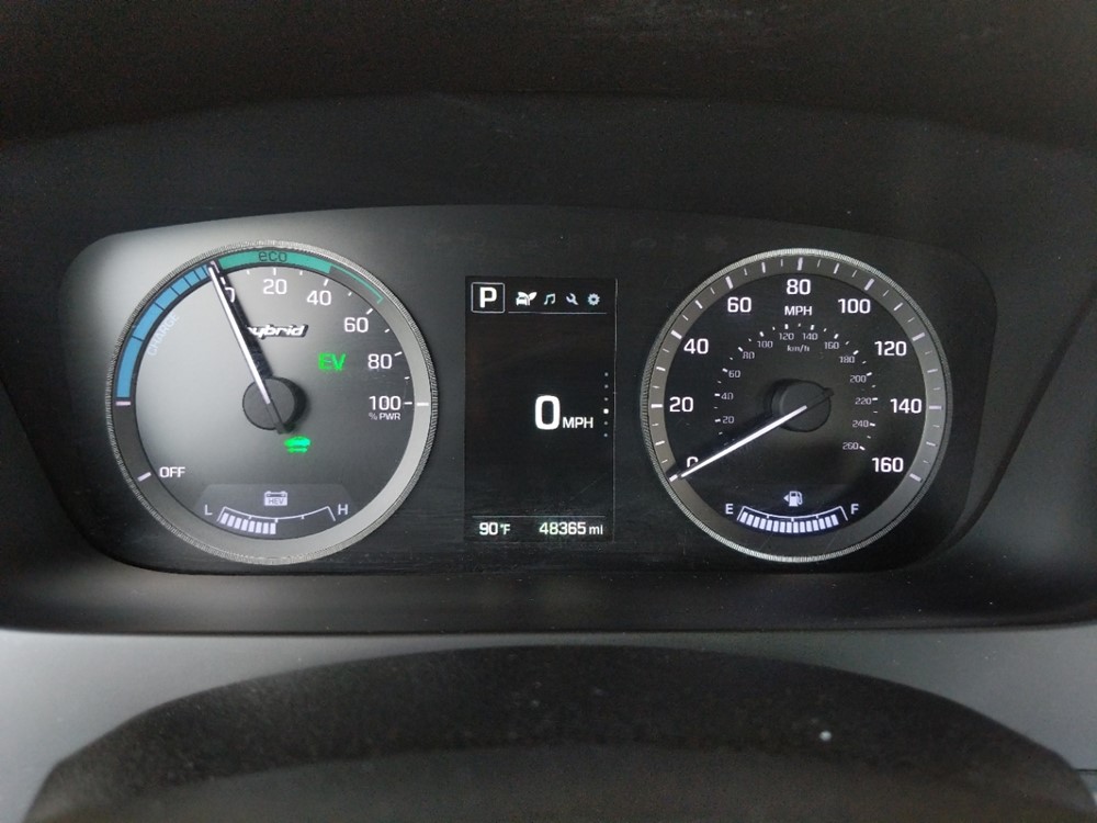 2017 Hyundai Sonata - Odometer Close Up