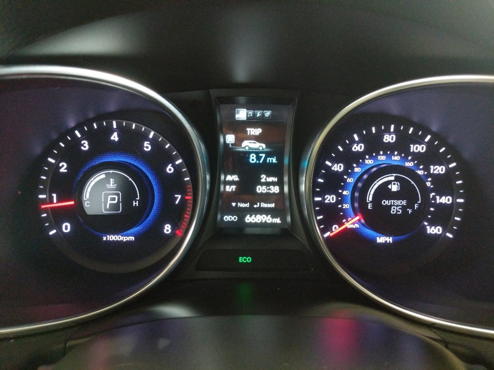 2013 Hyundai Santa Fe - Odometer Close Up