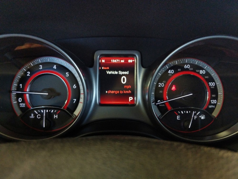 2018 Dodge Journey - Odometer Close Up