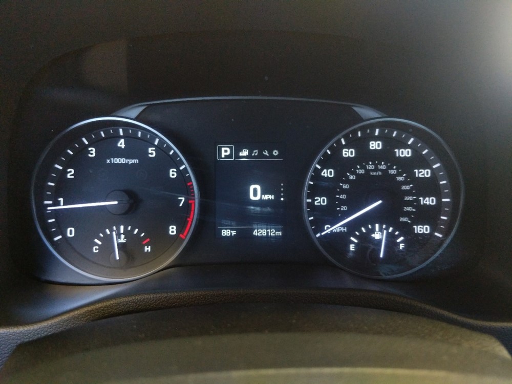 2018 Hyundai Elantra - Odometer Close Up