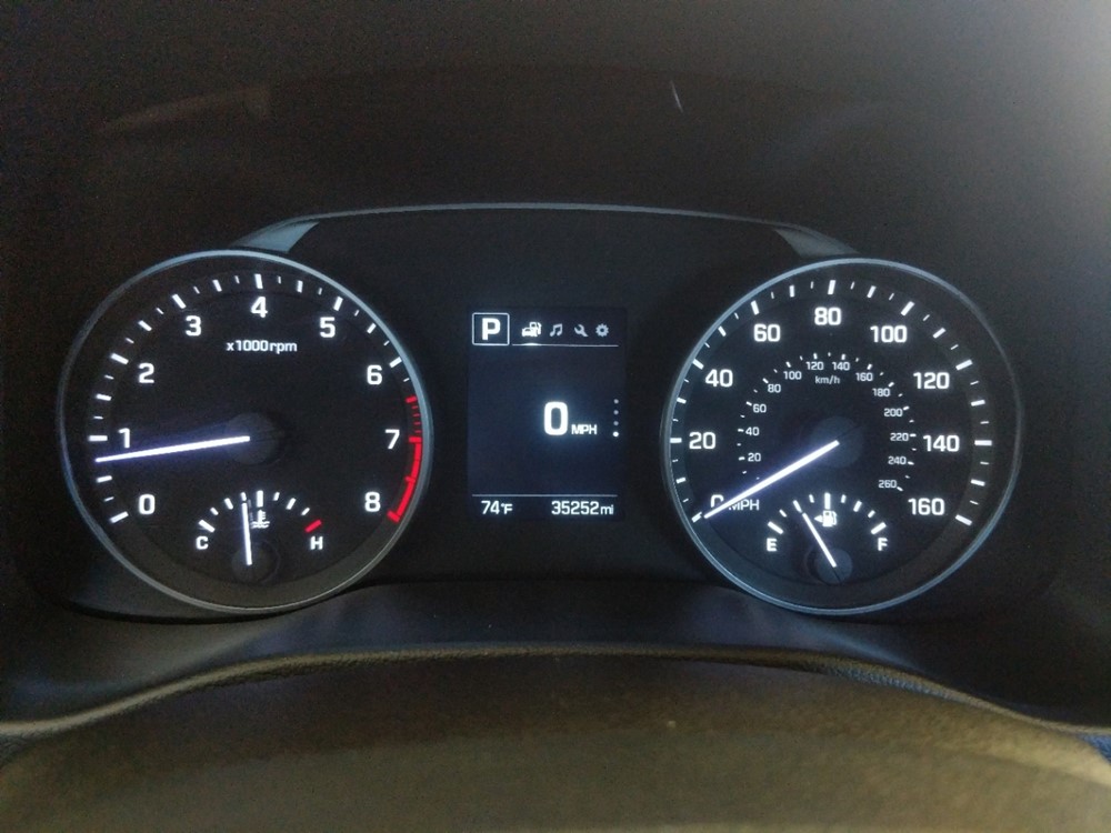 2018 Hyundai Elantra - Odometer Close Up