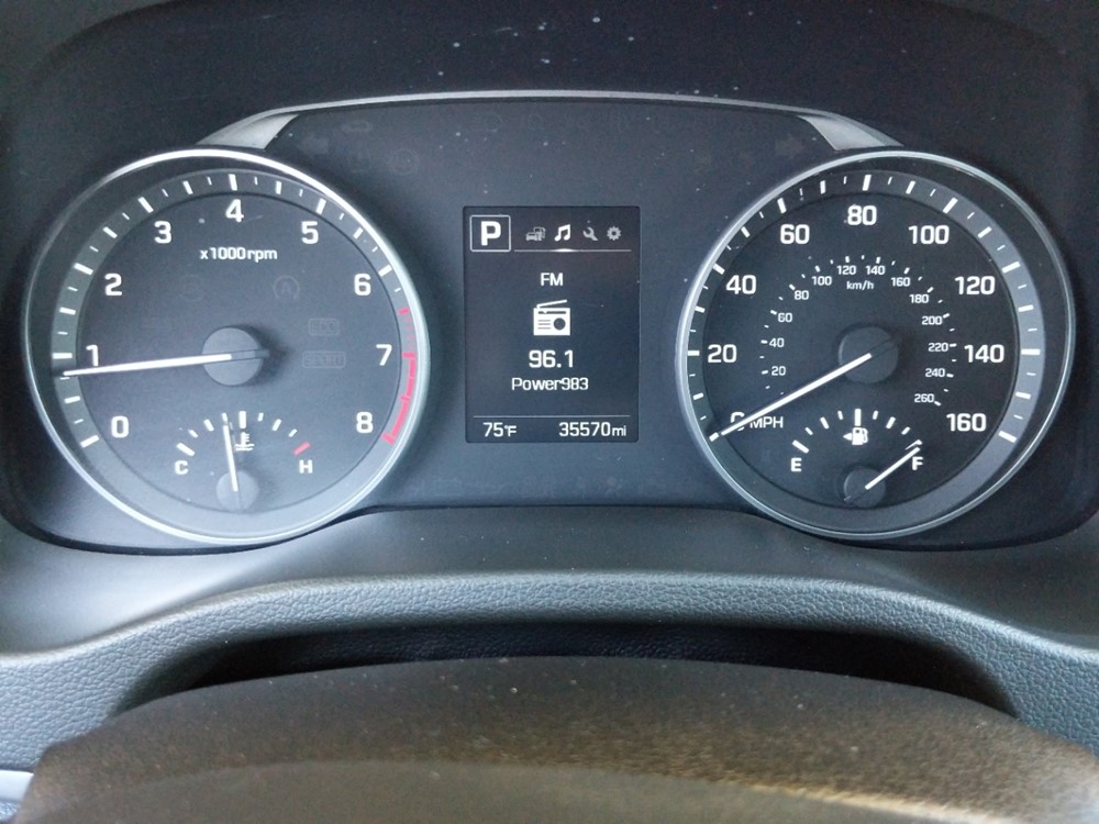 2018 Hyundai Elantra - Odometer Close Up