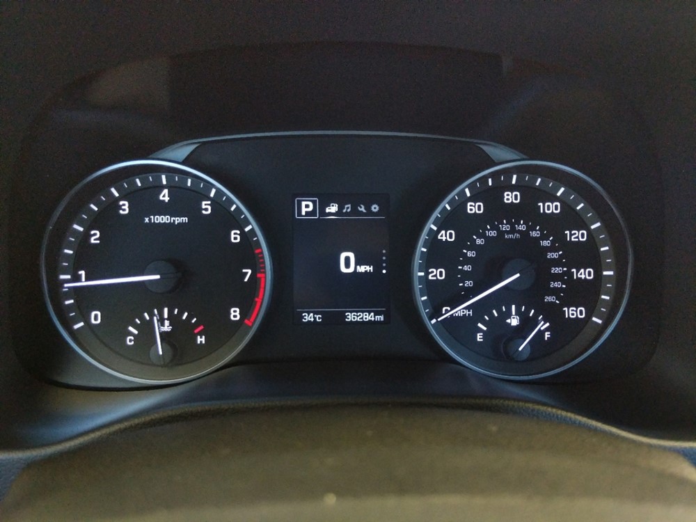 2018 Hyundai Elantra - Odometer Close Up