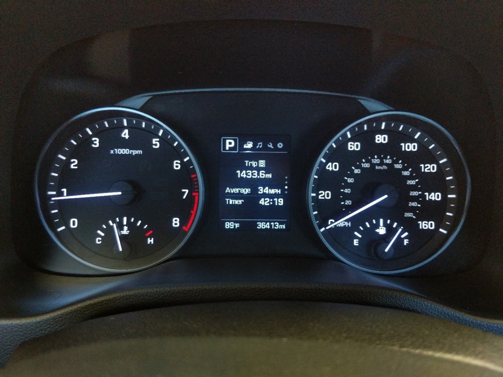 2018 Hyundai Elantra - Odometer Close Up