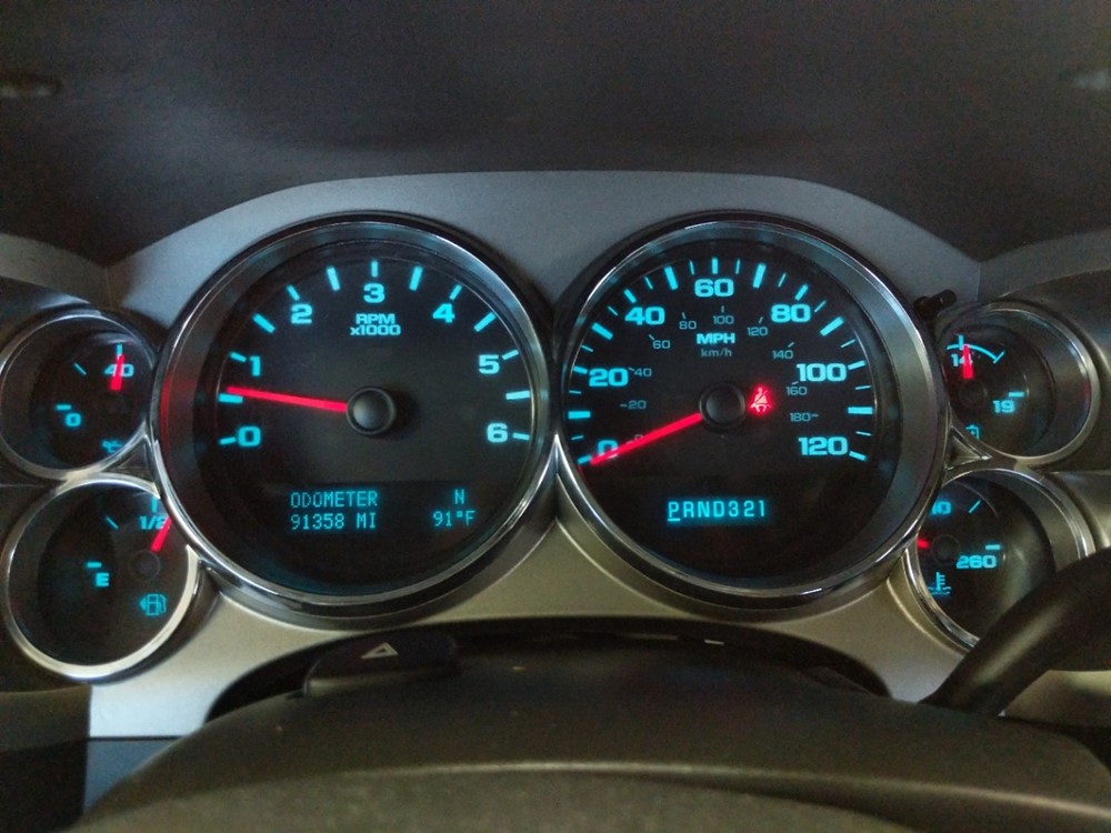 2013 Chevrolet Silverado 1500 - Odometer Close Up