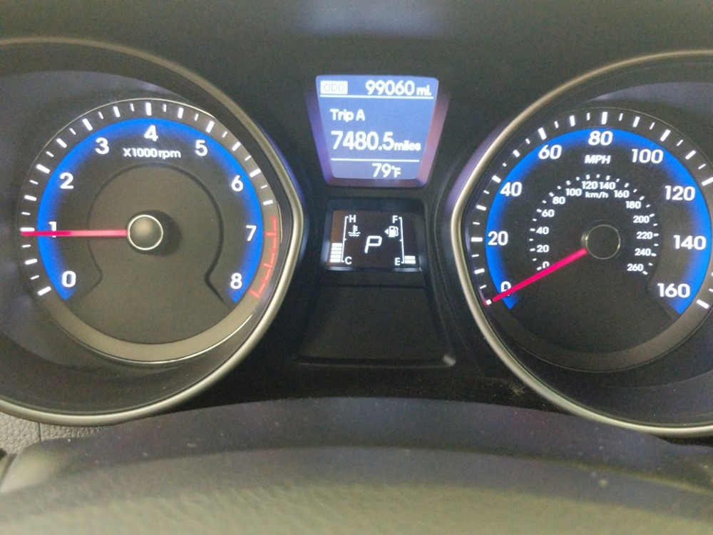 2016 Hyundai Elantra - Odometer Close Up