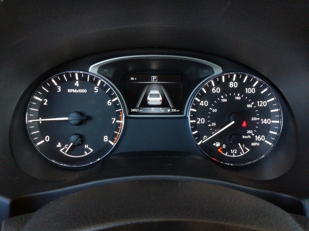 2018 Nissan Altima - Odometer Close Up
