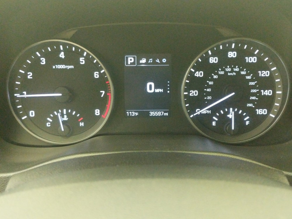 2018 Hyundai Elantra - Odometer Close Up