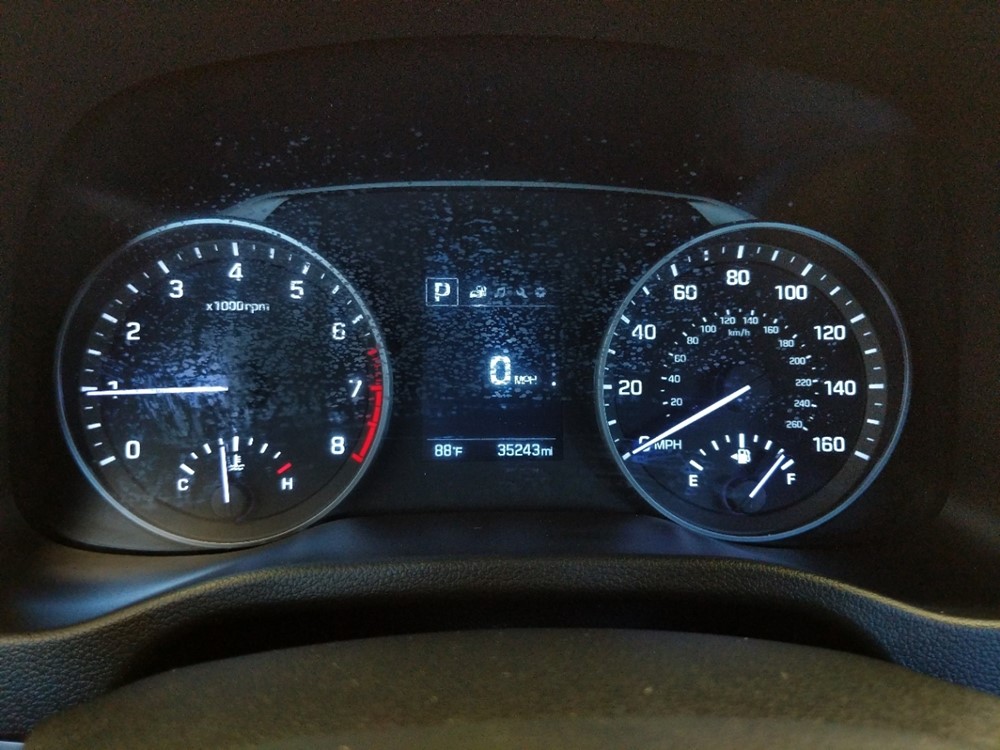 2018 Hyundai Elantra - Odometer Close Up