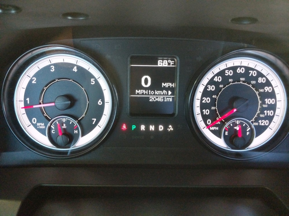 2016 Dodge Ram 1500 - Odometer Close Up