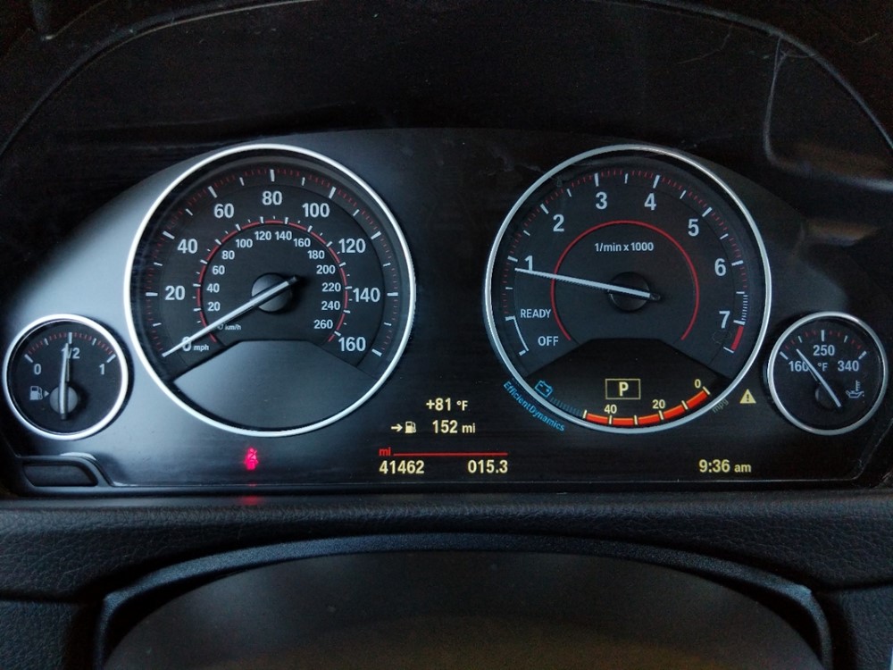 2016 BMW 428i - Odometer Close Up