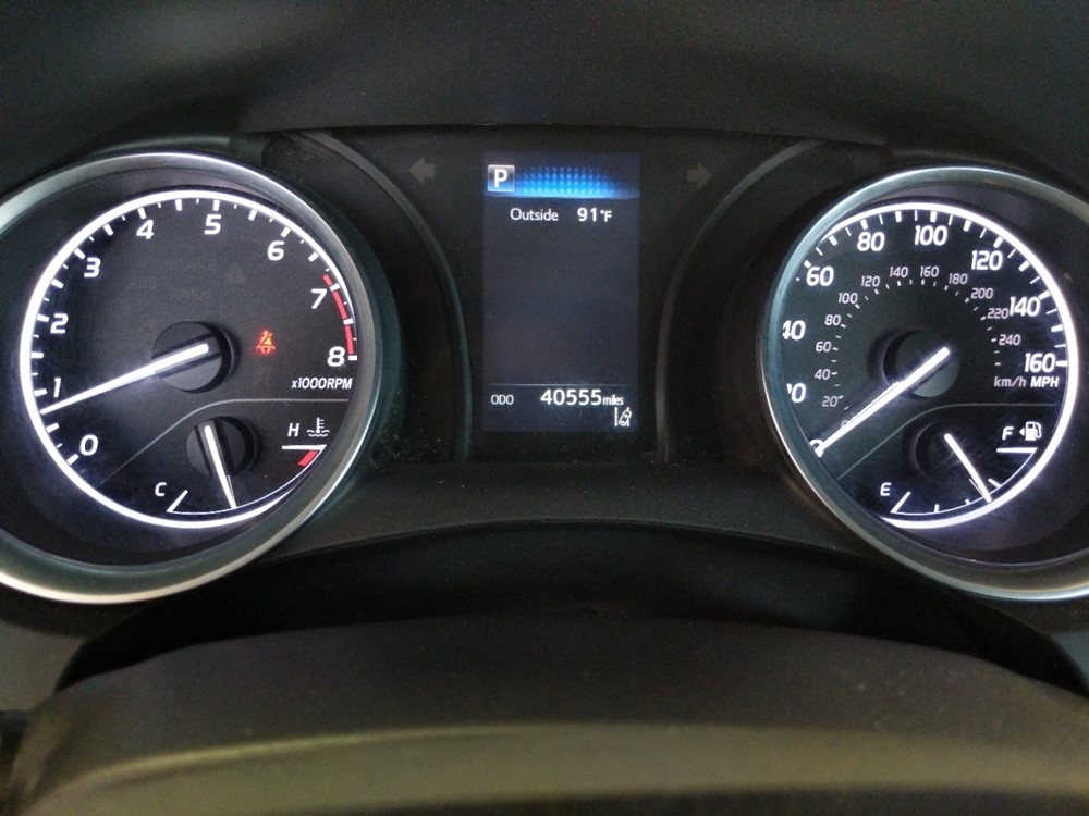 2018 Toyota Camry - Odometer Close Up