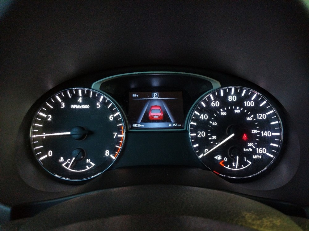 2017 Nissan Altima - Odometer Close Up
