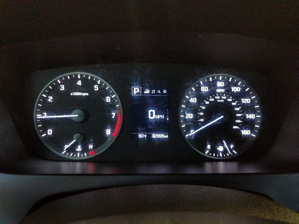 2017 Hyundai Sonata - Odometer Close Up