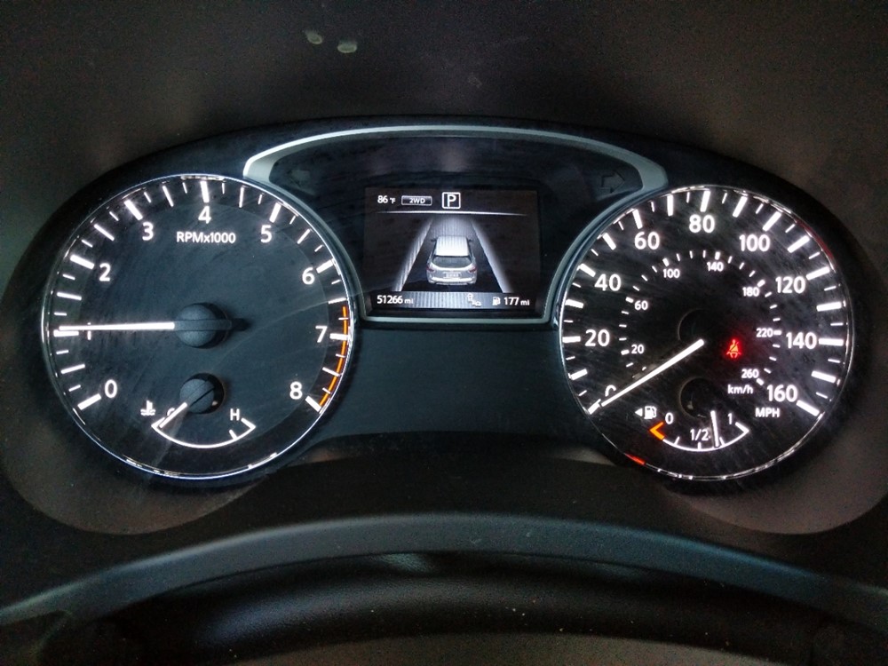 2017 Nissan Pathfinder - Odometer Close Up