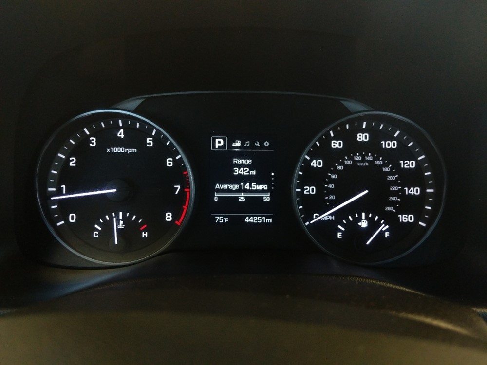 2018 Hyundai Elantra - Odometer Close Up