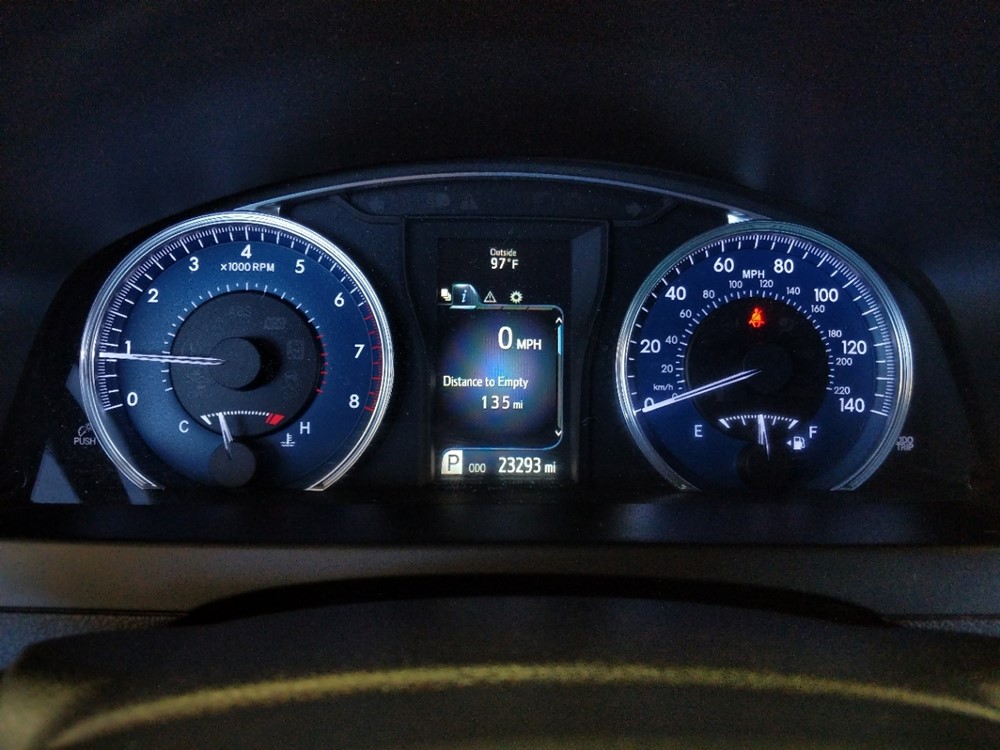 2016 Toyota Camry - Odometer Close Up