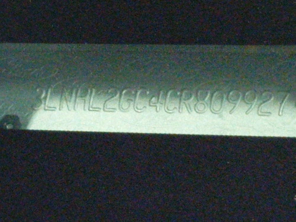 2012 Lincoln MKZ - VIN Plate