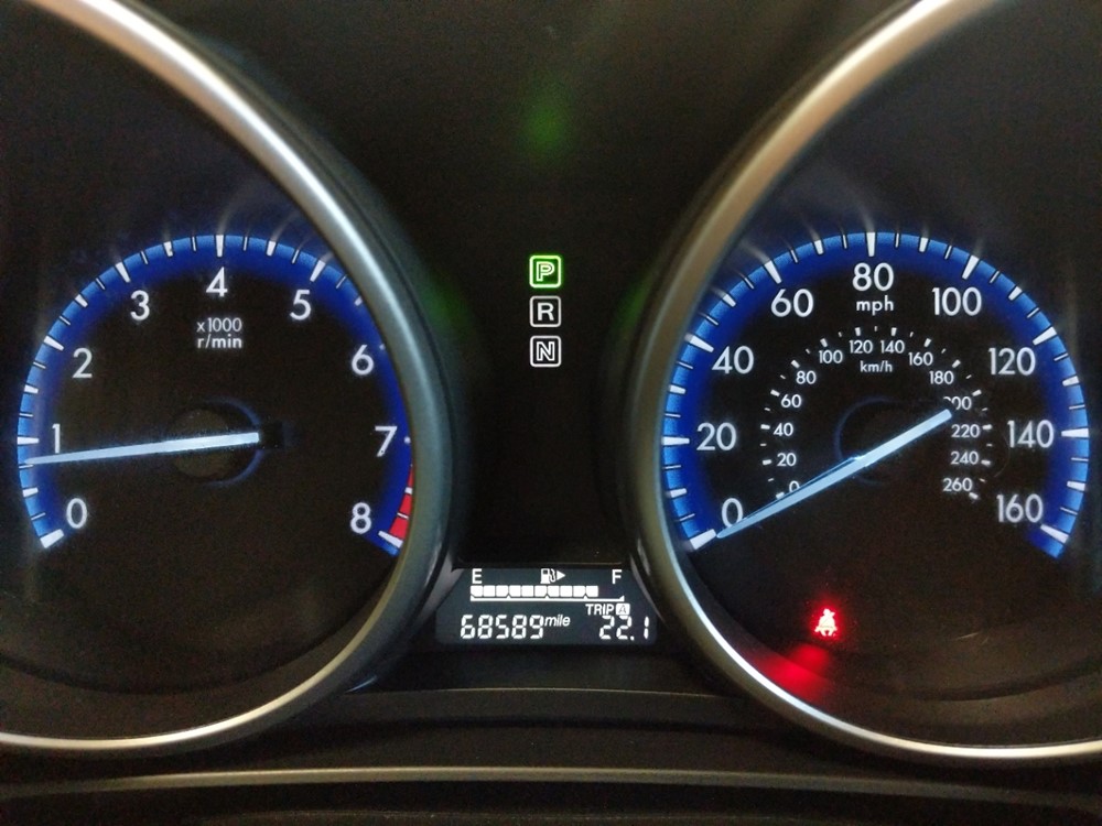 2012 Mazda Mazda3 - Odometer Close Up