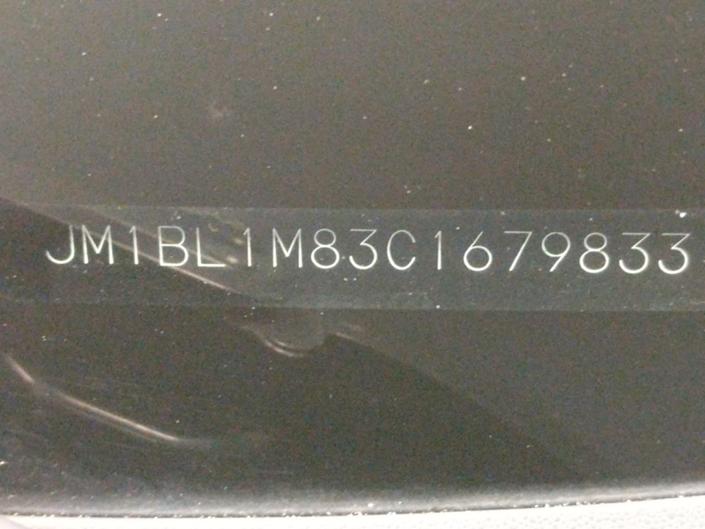 2012 Mazda Mazda3 - VIN Plate