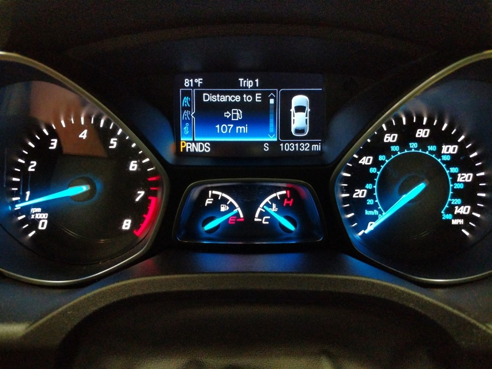 2016 Ford Escape - Odometer Close Up
