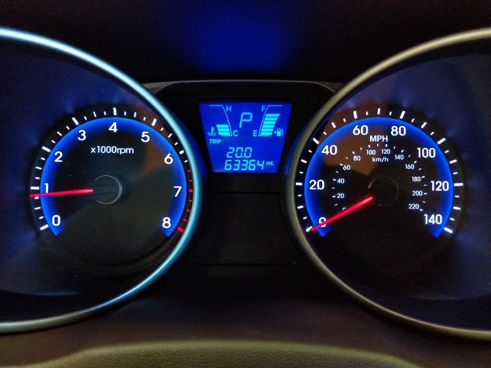 2014 Hyundai Tucson - Odometer Close Up