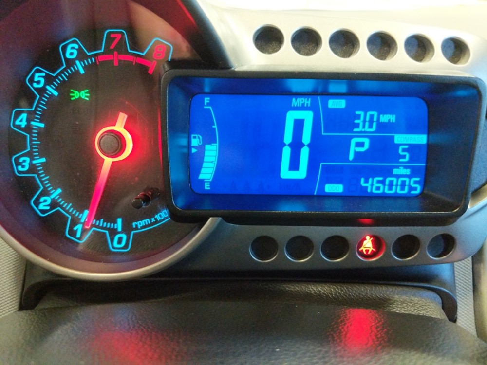 2016 Chevrolet Sonic - Odometer Close Up