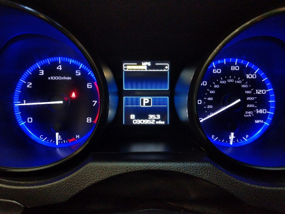 2016 Subaru Outback - Odometer Close Up