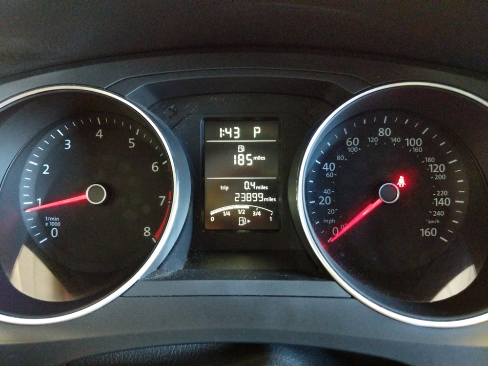 2015 Volkswagen Jetta - Odometer Close Up