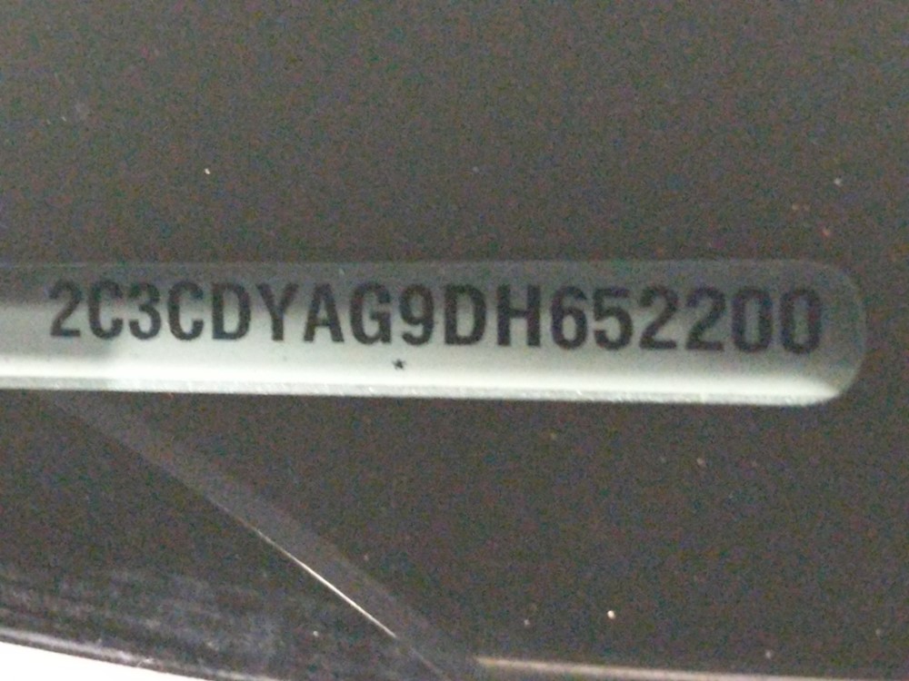 2013 Dodge Challenger - VIN Plate