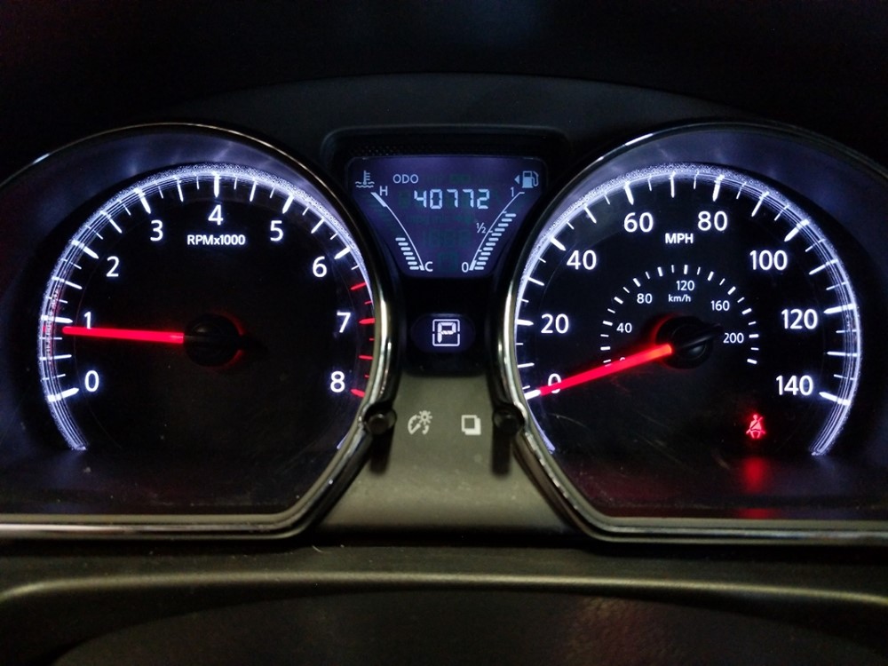 2017 Nissan Versa - Odometer Close Up