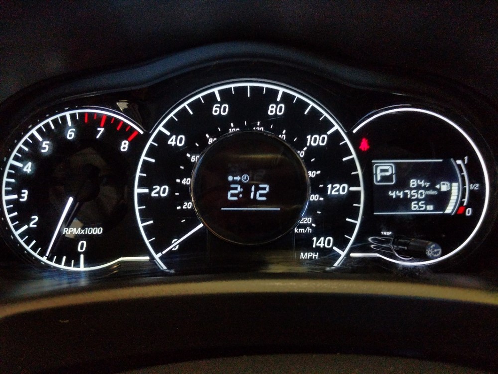 2016 Nissan Versa - Odometer Close Up