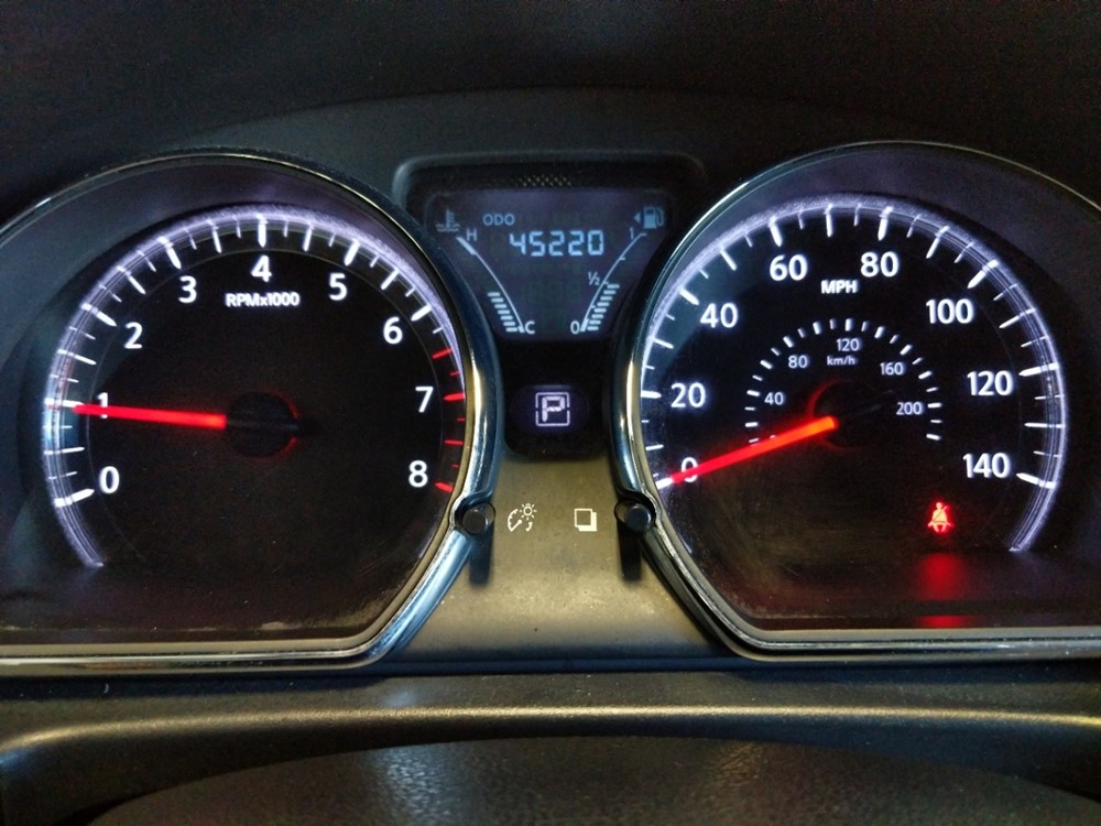 2017 Nissan Versa - Odometer Close Up